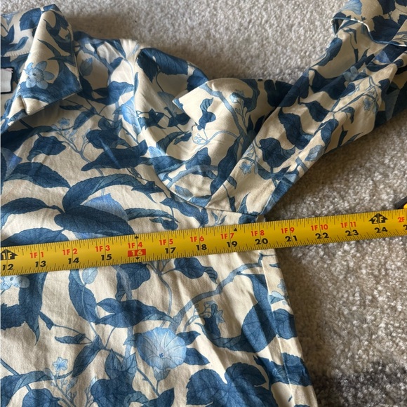 Tuckernuck Blue Floral Shirt mini Dress - Picture 14 of 16